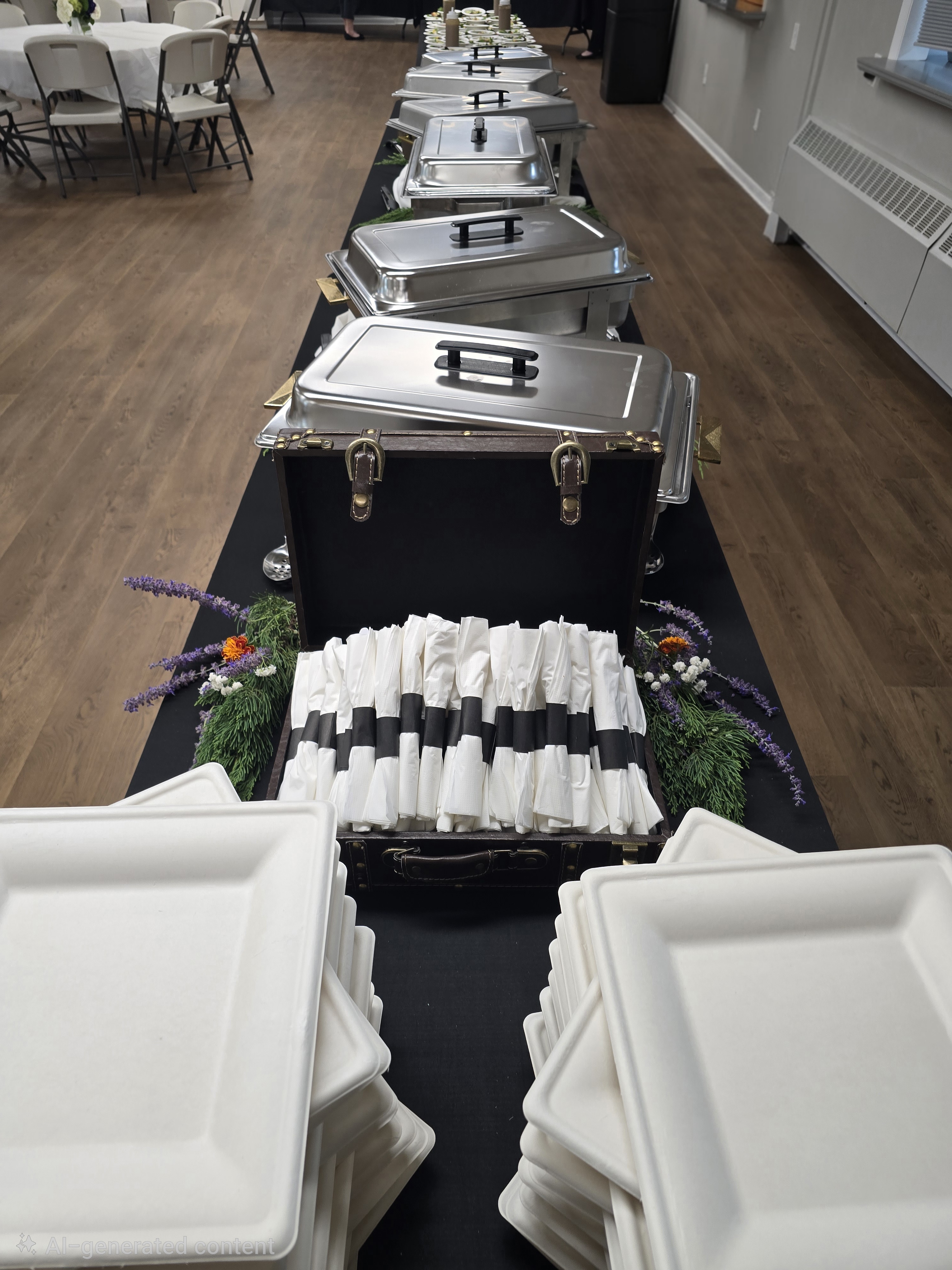 Cutlery And Plates - Wadadli Flare Catering