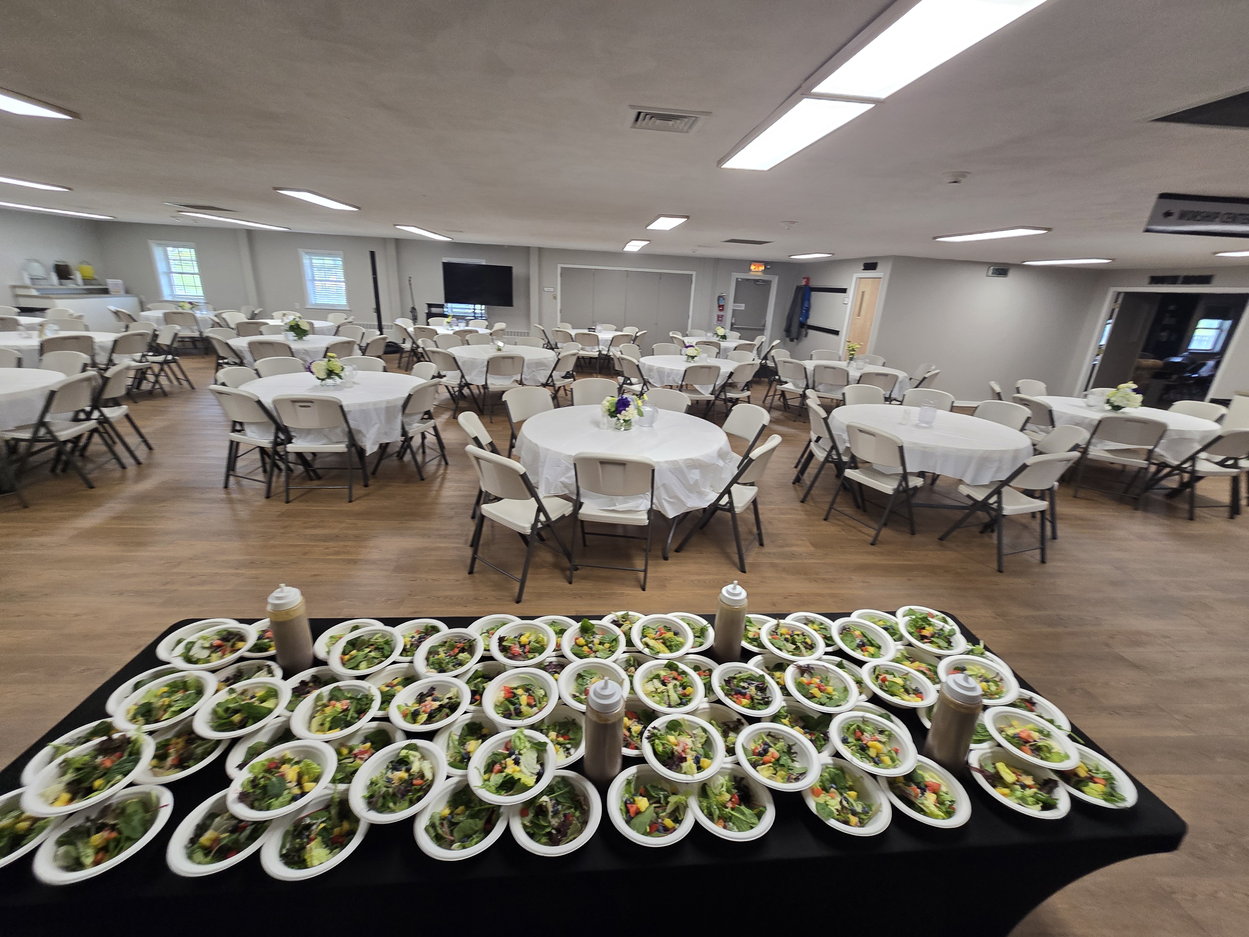 Beautiful table settings for private events