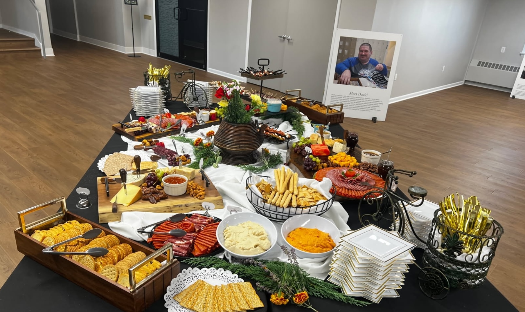 Charcuterie Spread Funeral - Wadadli Flare Catering