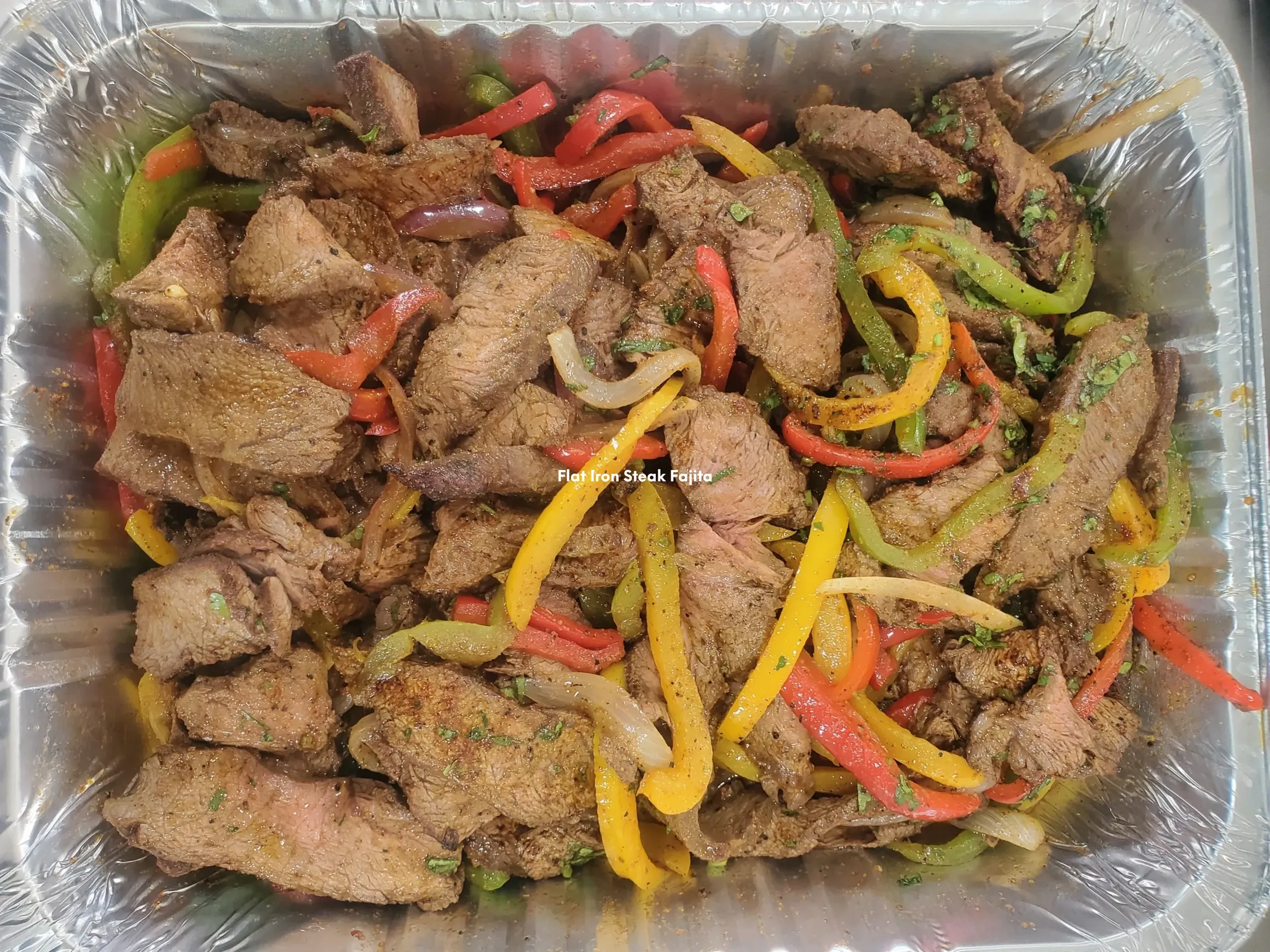 Flat Iron Steak Fajita - Wadadli Flare Catering